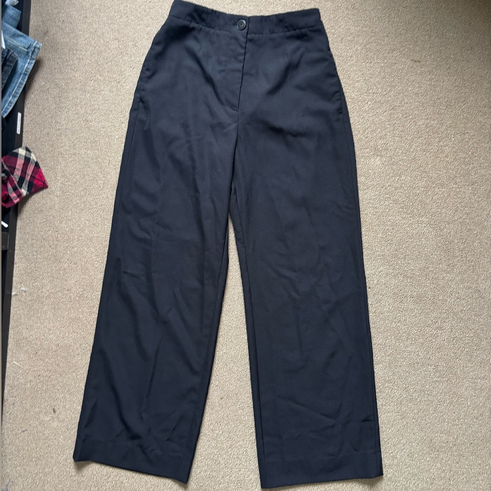 Black Wide-Leg Trousers